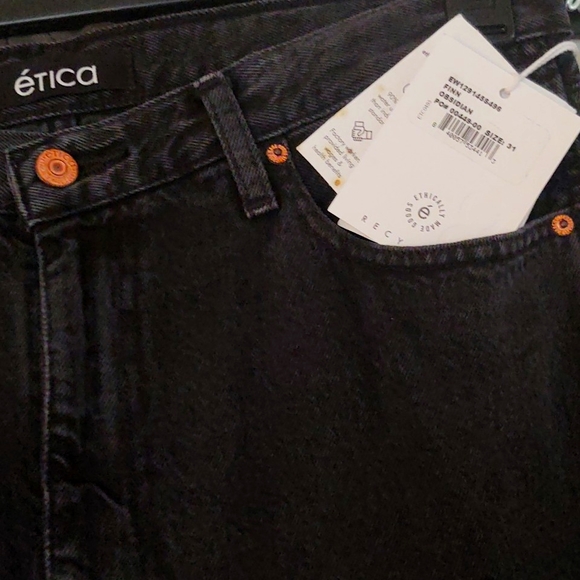 Ética Finn Slim Straight in Obsidian (Black) Size 31 NWT - Picture 6 of 6